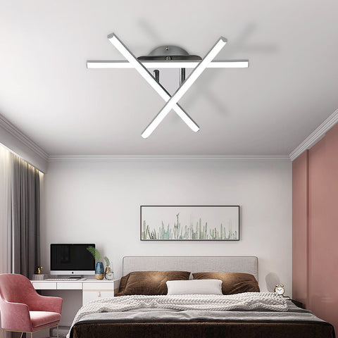 LED-plafondlamp, 18W minimalistische LED-plafondlamp, koel wit licht, 6500K, geïntegreerde LED's, plafondlamp voor slaapkamer, woonkamer, eetkamer, IP20