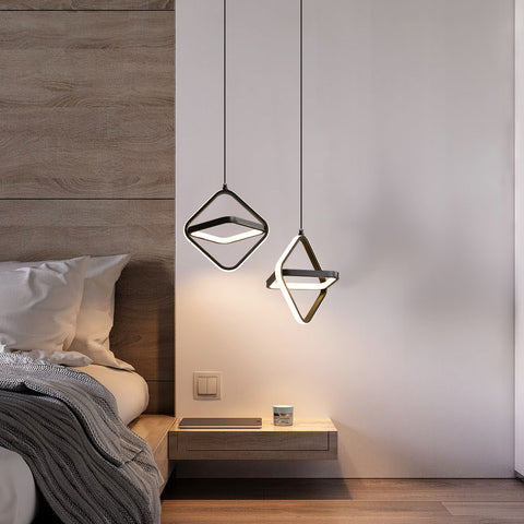 Moderne LED eenpersoonsbed hanglamp 32W dimbaar voor slaapkamer en woonkamer
