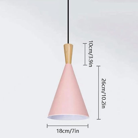 Hanglamp Houten Kroonluchter E27 Basis Voor Woonkamer Slaapkamer Eetkamer Kantoor Bar Cafe Roze