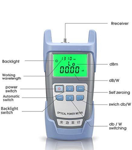 FTTH Optische Vezelfotometer Optische Kabeltester Optische vezeltester -70 dBm tot +10 dBm