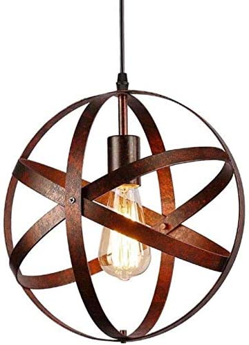 Lampe Suspension Vintage, Retro Lustre Plafonniers, E27 Industrielle éclairage de Plafond pour restaurant bar salle à manger luminaire 30cm