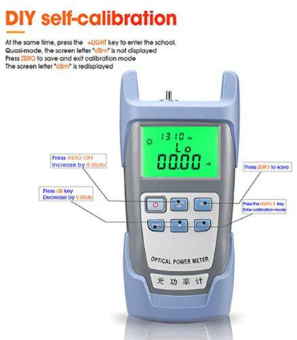 FTTH Optische Vezelfotometer Optische Kabeltester Optische vezeltester -70 dBm tot +10 dBm