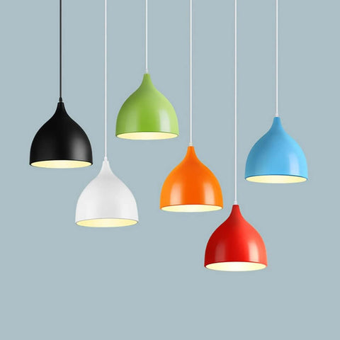 Moderne hanglamp kroonluchter E27 voet voor woonkamer slaapkamer eetkamer kantoor bar café blauw