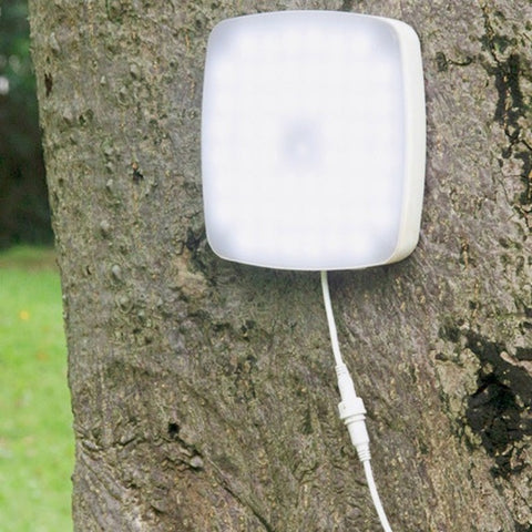 Plafondlamp op zonne-energie, 6000K wit licht, lichtbediening/afstandsbediening/radarsensor, verlengsnoer van 5 m