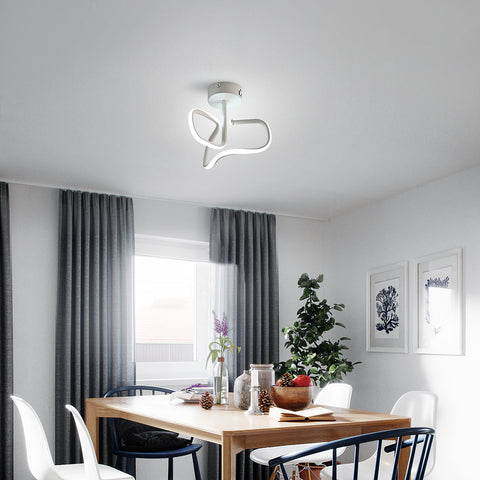 16W led-plafondlamp, moderne creatieve metalen acryl design plafondlamp aluminium, 6000K witte plafondlamp, moderne led-plafondlamp voor woonkamer, slaapkamer, keuken