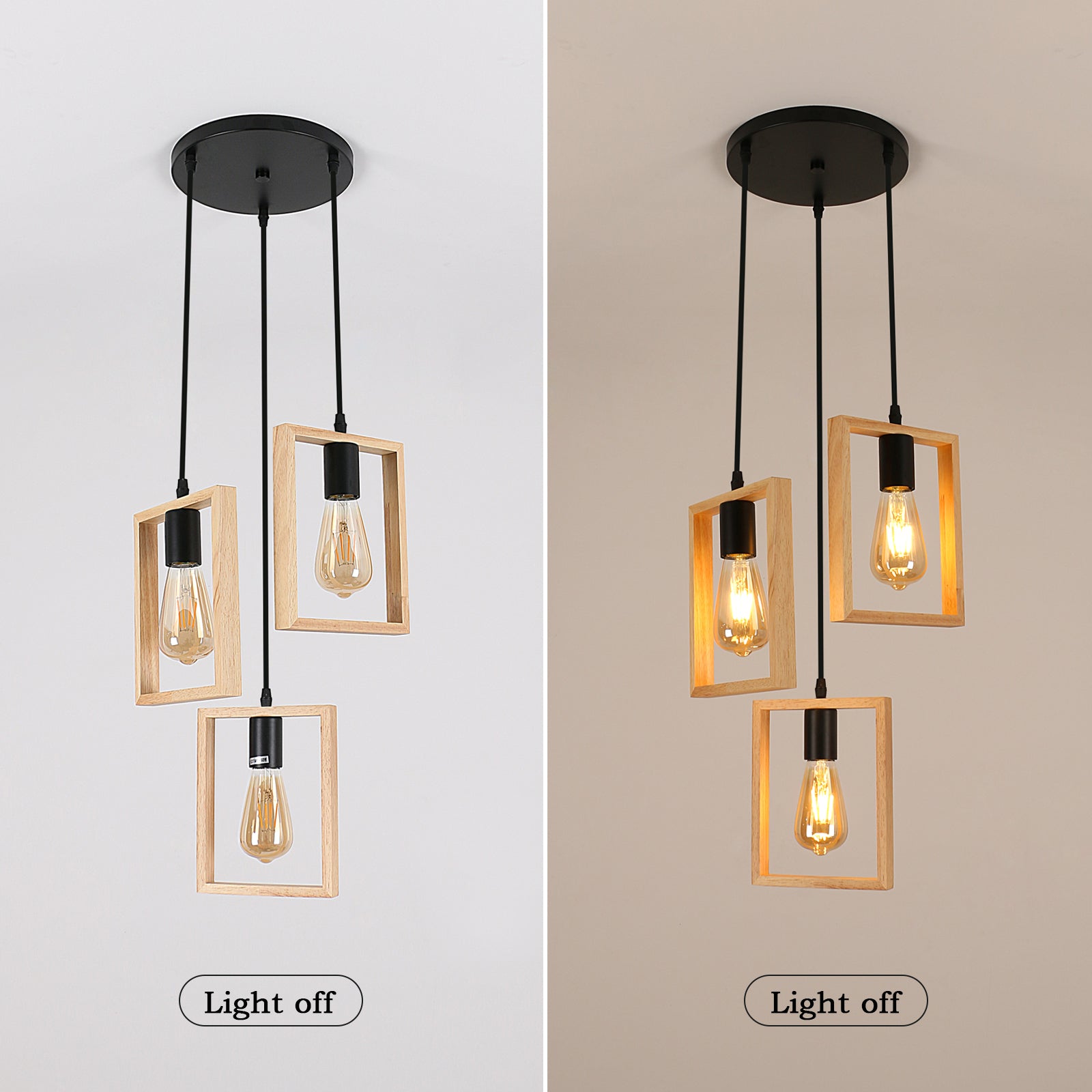 Diagramme de l'effet lumineux du lustre