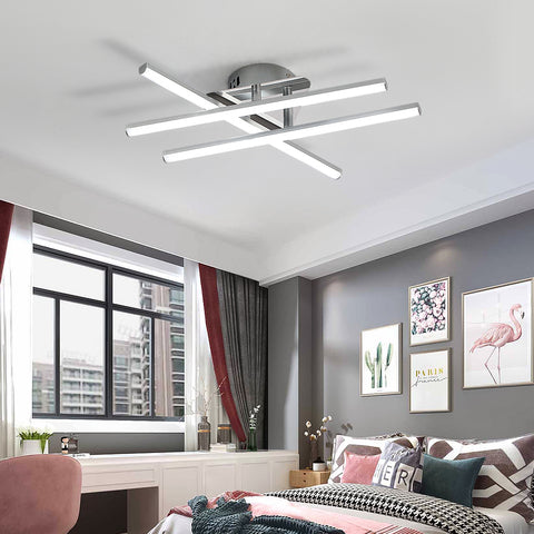 LED-plafondlamp, 18W minimalistische LED-plafondlamp, koel wit licht, 6500K, geïntegreerde LED's, plafondlamp voor slaapkamer, woonkamer, eetkamer, IP20