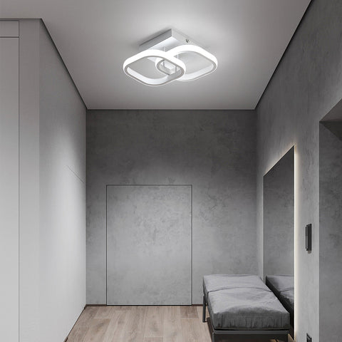 Plafonnier LED 22W Design moderne Cercle Carré Lampe de Plafond