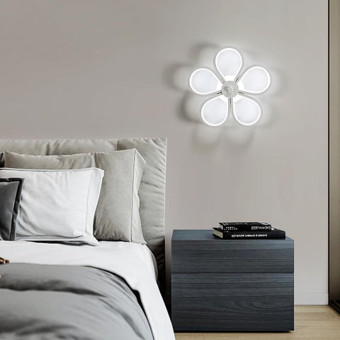30W LED-plafondlamp Modern Design Koel Wit 6000K Creatieve Bloemvorm Plafondlamp voor Woonkamer Slaapkamer Eetkamer Kantoor Wit