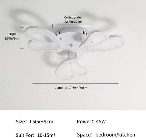 45W LED-plafondlamp, 4050LM 6500K LED-plafondlamp voor badkamer keuken woonkamer slaapkamer balkon garage