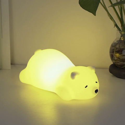 Babynachtlampje Kindernachtlampje, Kindernachtlampje USB oplaadbaar babynachtlampje, Baby LED-nachtlampje Draagbaar siliconen meisje Jongen bedlampje Babymeisje cadeau