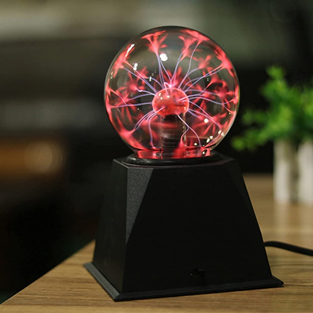 Boule de Plasma, Lampe Plasma Magique 4 Pouces, Lumière de Plasma Sphère