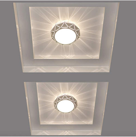moderne LED-plafondlamp veelhoek plafondlamp opbouwmontage 8W 220V wit licht voor woonkamer gang trap keuken diameter 22cm