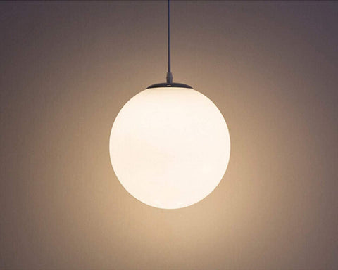 Glazen bolkroonluchter, hanglamp, eenvoudige binnenlamp voor slaapkamer woonkamer gang restaurant café 1st