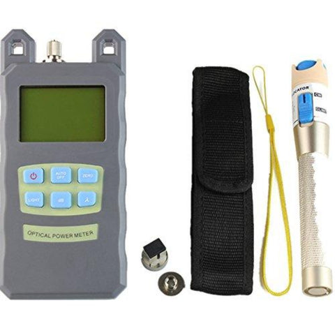 FTTH glasvezelkit met FC-6S-mes, optische vermogensmeter en 5 km visuele foutzoeker-draadstripper