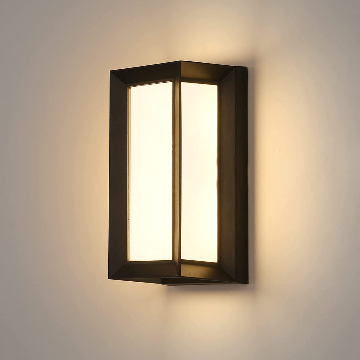 LED buitenwandlamp, 18W waterdichte IP65 wandlamp, moderne buitenlamp voor binnenplaats tuin gang terras dicht bij muur pad patio villa, neutraal wit 4000K