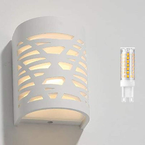 4W LED-wandlamp wit licht modern binnen schans gips wandlamp voor badkamer woonkamer slaapkamer trap gang warm wit licht 3000K