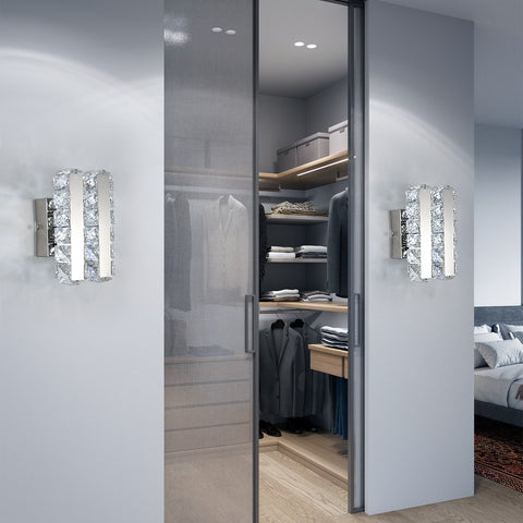 16W K9 glazen LED-wandlamp modern voor woonkamer badkamer slaapkamer koud licht 5500K