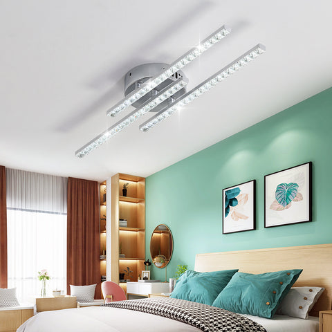 Moderne led-plafondlamp, inbouw led-plafondlamp met 3 lampen, moderne plafondlamp voor slaapkamer, woonkamer, eetkamer, keuken