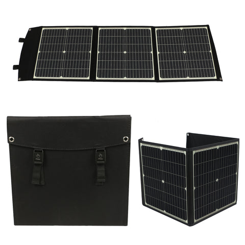 20V 75W Opvouwbaar Snel Opladen Draagbare Zonnepaneel Solar Batterij Oplader Power Bank Voor Telefoon RV Outdoor Horloges DC + USB