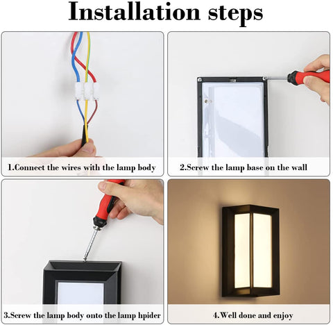 LED buitenwandlamp, 18W waterdichte IP65 wandlamp, moderne buitenlamp voor binnenplaats tuin gang terras dicht bij muur pad patio villa, neutraal wit 4000K