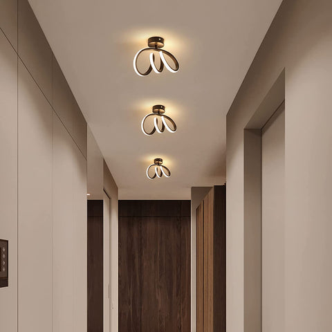 Moderne LED-plafondlamp LED-wandlamp voor binnen 24W Gangplafondlamp voor slaapkamer, eetkamer, keuken, hal 3000K warm wit licht, diameter 28CM