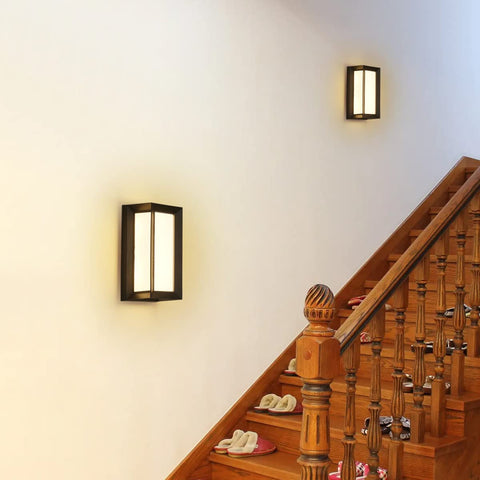 LED buitenwandlamp, 18W waterdichte IP65 wandlamp, moderne buitenlamp voor binnenplaats tuin gang terras dicht bij muur pad patio villa, neutraal wit 4000K