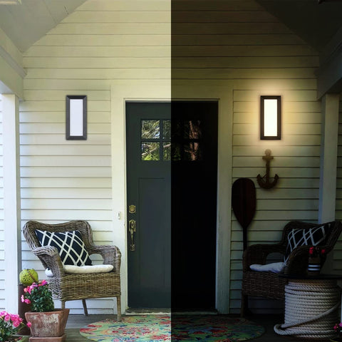 LED buitenwandlamp, 18W waterdichte IP65 wandlamp, moderne buitenlamp voor binnenplaats tuin gang terras dicht bij muur pad patio villa, neutraal wit 4000K