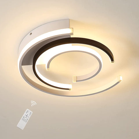 Dimbare LED-plafondlamp met afstandsbediening 36W Moderne LED-plafondlamp 41cm Slaapkamer Plafondverlichting voor thuiskantoor Slaapkamer Woonkamer Keuken Balkon Hal, 3000-6000K