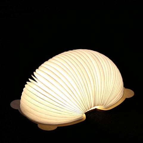 Opvouwbare boeklamp, kindernachtlampje, draagbare papieren lamp, 7 kleuren, opladen via USB