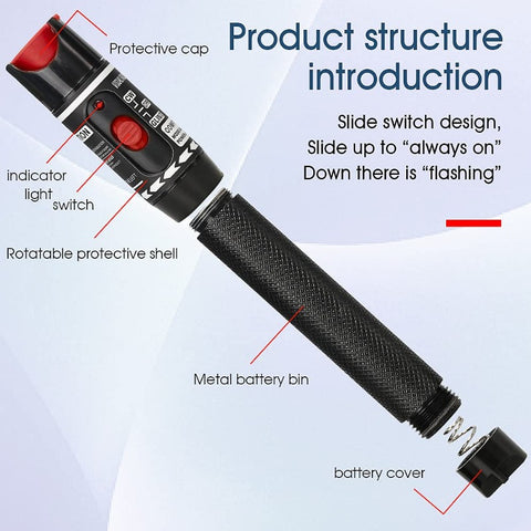 50 mW Glasvezel Pen Visual Fault Locator Glasvezelkabel Tester Meter voor CATV 30-50 km