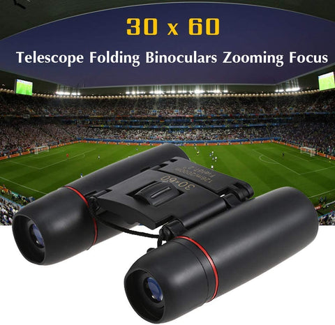 Goeco mini opvouwbare telescoop 30x60 optische telescoop met hoge resolutie voor reizen en jagen