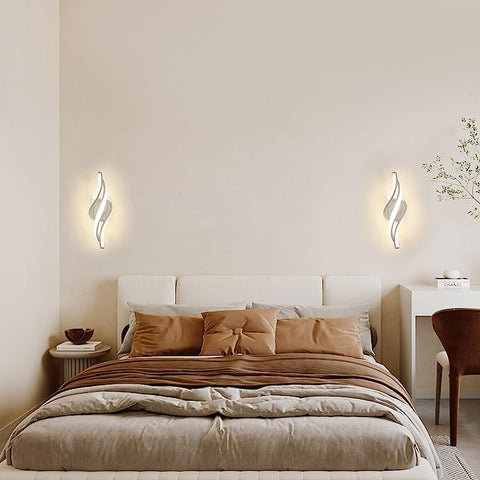 Applique Murale LED Moderne Forme en Spirale Lampe murale Blanc neutre 4000K