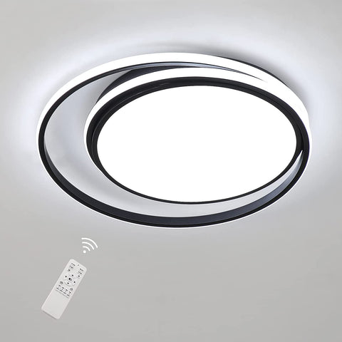 48W dimbare LED-plafondlamp met afstandsbediening, moderne LED-plafondlamp binnenverlichting, ronde LED-plafondlamp voor badkamer slaapkamer, keuken, woonkamer, eetkamer, kantoor