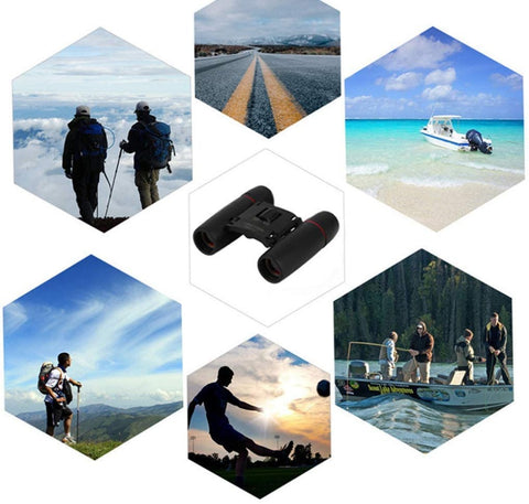 Goeco mini opvouwbare telescoop 30x60 optische telescoop met hoge resolutie voor reizen en jagen