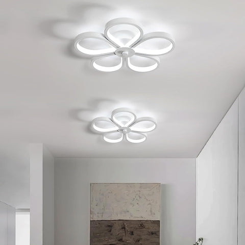 30W LED-plafondlamp Modern Design Koel Wit 6000K Creatieve Bloemvorm Plafondlamp voor Woonkamer Slaapkamer Eetkamer Kantoor Wit