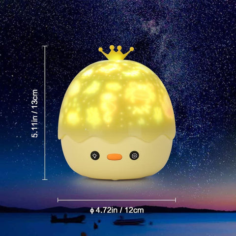 Sterrenprojector Nachtlampje, 360° Rotatie Muzikaal Nachtlampje + Timer + Afstandsbediening + 6 Projectiefilms, Kindernachtlampje, voor Halloween, Kerstmis, Feesten, Babymeisje Jongen Cadeau
