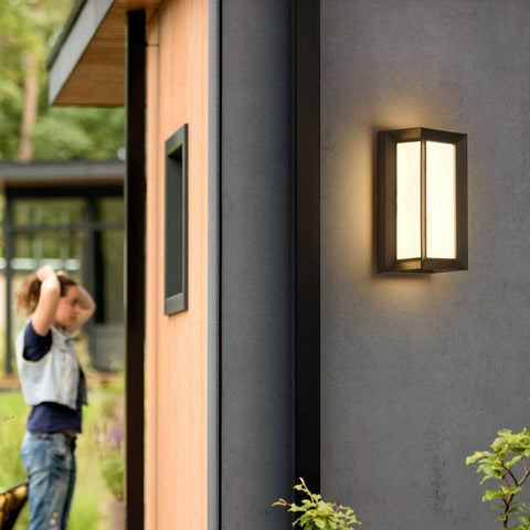LED buitenwandlamp, 18W waterdichte IP65 wandlamp, moderne buitenlamp voor binnenplaats tuin gang terras dicht bij muur pad patio villa, neutraal wit 4000K