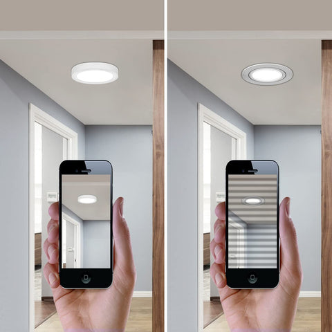 2 stuks LED-plafondlamp, 12W 6000K koel wit, moderne plafondlamp ronde plafondlamp, platte led-plafondlamp voor slaapkamer, woonkamer, eetkamer