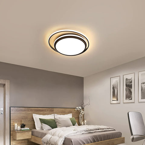 48W dimbare LED-plafondlamp met afstandsbediening, moderne LED-plafondlamp binnenverlichting, ronde LED-plafondlamp voor badkamer slaapkamer, keuken, woonkamer, eetkamer, kantoor