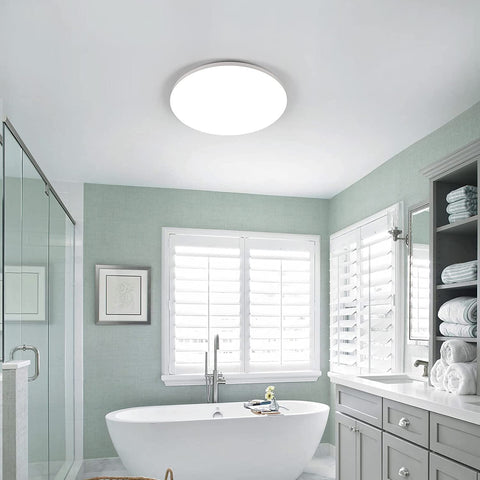 LED-plafondlamp, 36W 3200LM moderne plafondlamp, ultradunne ronde LED-plafondlamp voor badkamer keuken slaapkamer gang balkon, Ø23*H4cm, 4000K natuurlijk wit