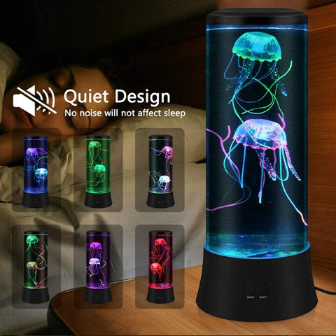 Nieuwigheid Jellyfish LED-lavalamp - 7 kleuren - Aquariumstijl sfeerlamp