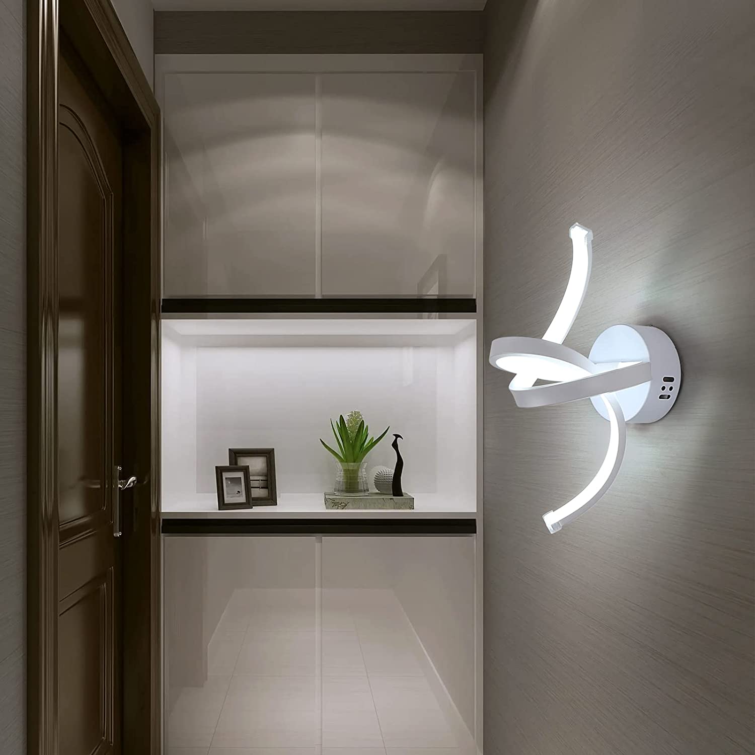 Moderne LED Wandlamp - 19W, 6500K Koud Licht, Aluminium Design Moderne LED Wandlamp - 19W, 6500K Koud Licht, Aluminium Design