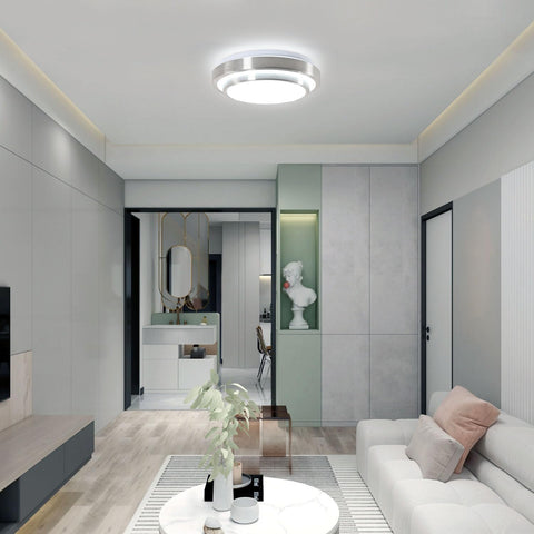 Moderne LED-plafondlamp koel wit 6000K ronde plafondlamp 28W voor woonkamer slaapkamer eetkamer kantoor