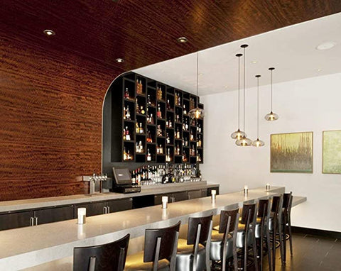Moderne glazen hangende kleurrijke hanglamp voor woonkamer, bar, keuken, restaurant, café, eetkamer, Scandinavische huisverlichtingsarmaturen (amberkleur)