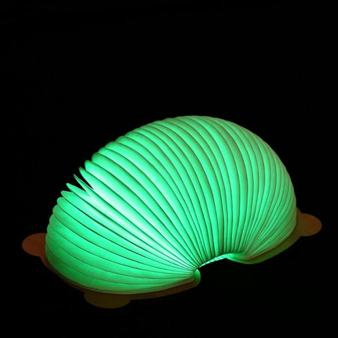 Opvouwbare boeklamp, kindernachtlampje, draagbare papieren lamp, 7 kleuren, opladen via USB