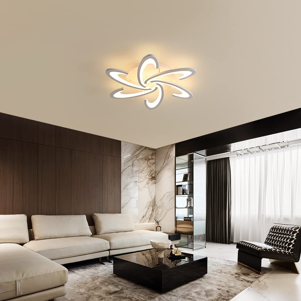 LED Plafonnier Moderne Dimmable Avec Télécommande 54W