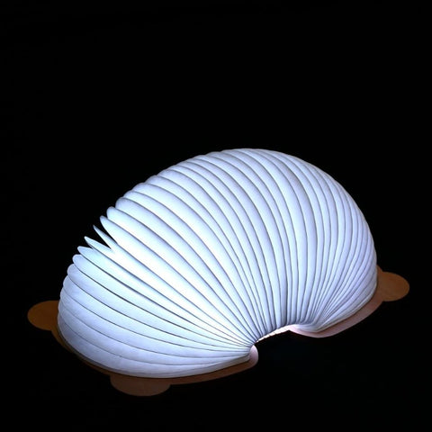 Opvouwbare boeklamp, kindernachtlampje, draagbare papieren lamp, 7 kleuren, opladen via USB