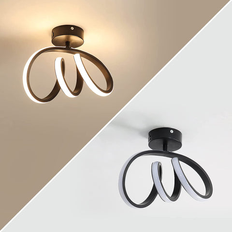 Moderne LED-plafondlamp LED-wandlamp voor binnen 24W Gangplafondlamp voor slaapkamer, eetkamer, keuken, hal 3000K warm wit licht, diameter 28CM