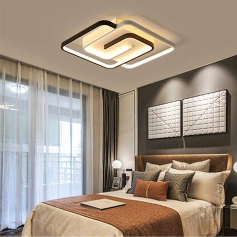 Dimbare led-plafondlamp met afstandsbediening Moderne dimbare plafondlamp 3000K-6000K voor woonkamer slaapkamer eetkamer kantoor 42W vierkant